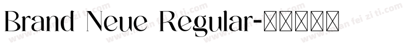 Brand Neue Regular字体转换
